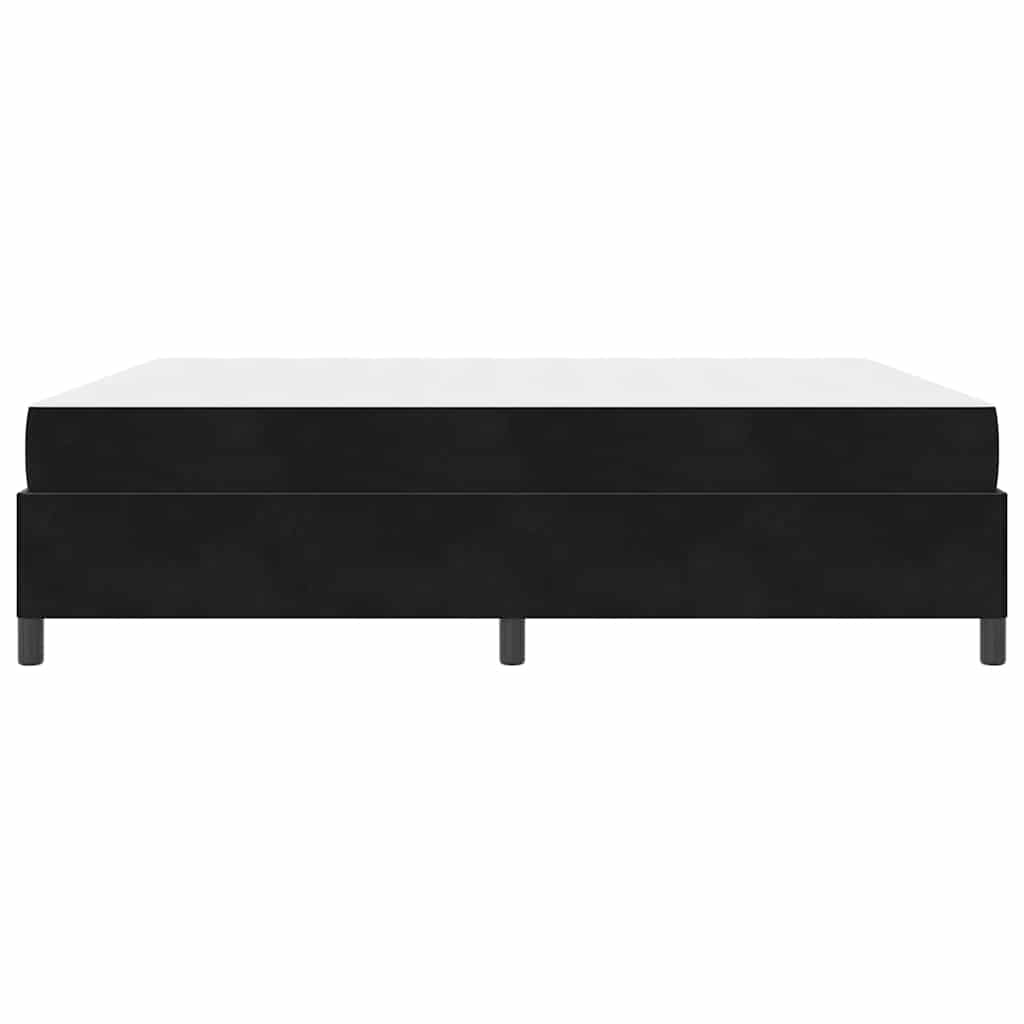 Cadre de lit avec matelas Noir 180 x 200 cm tissu - XIOS