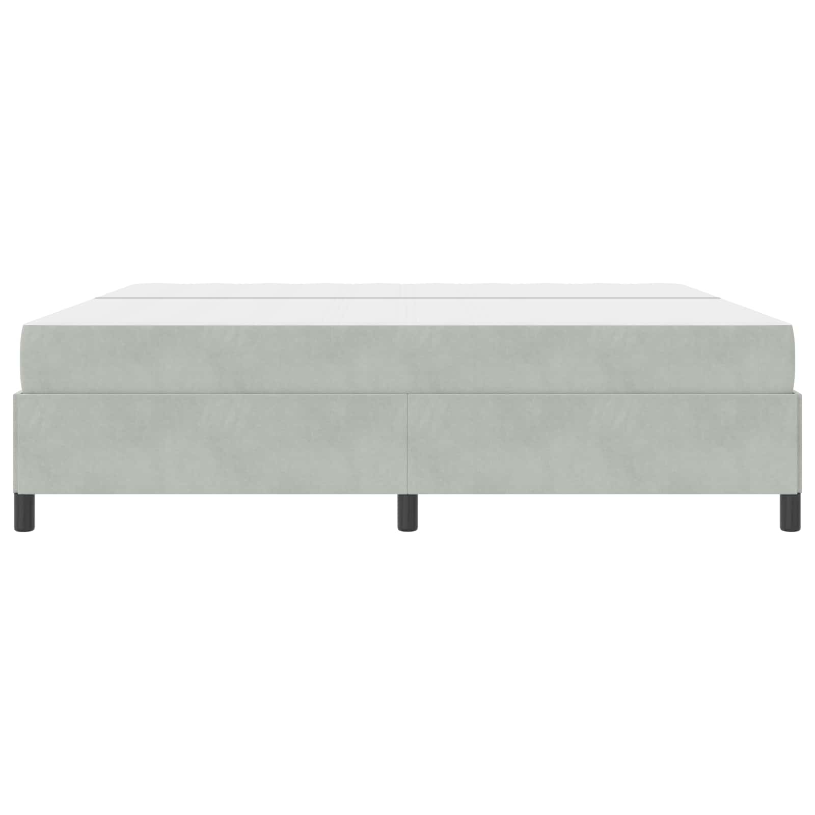 Cadre de lit Gris clair 200 x 200 cm tissu - XIOS