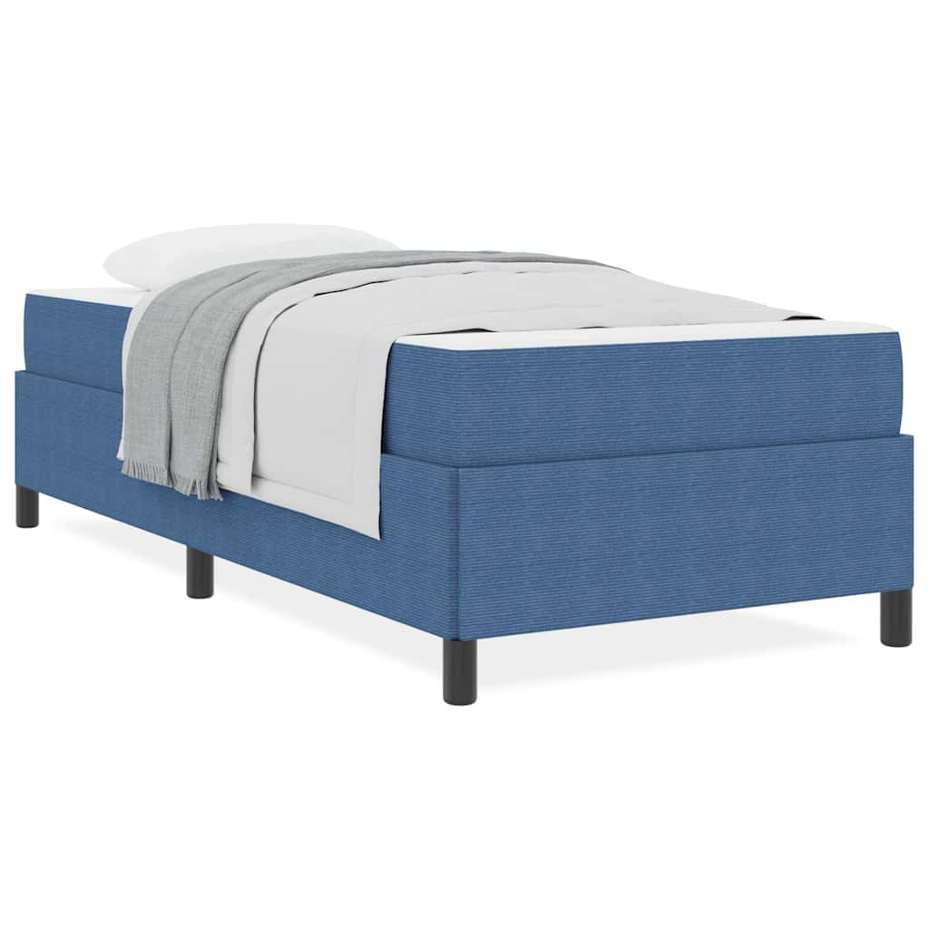 Cadre de lit Bleu 80 x 200 cm Tissu en velours côtelé - XIOS