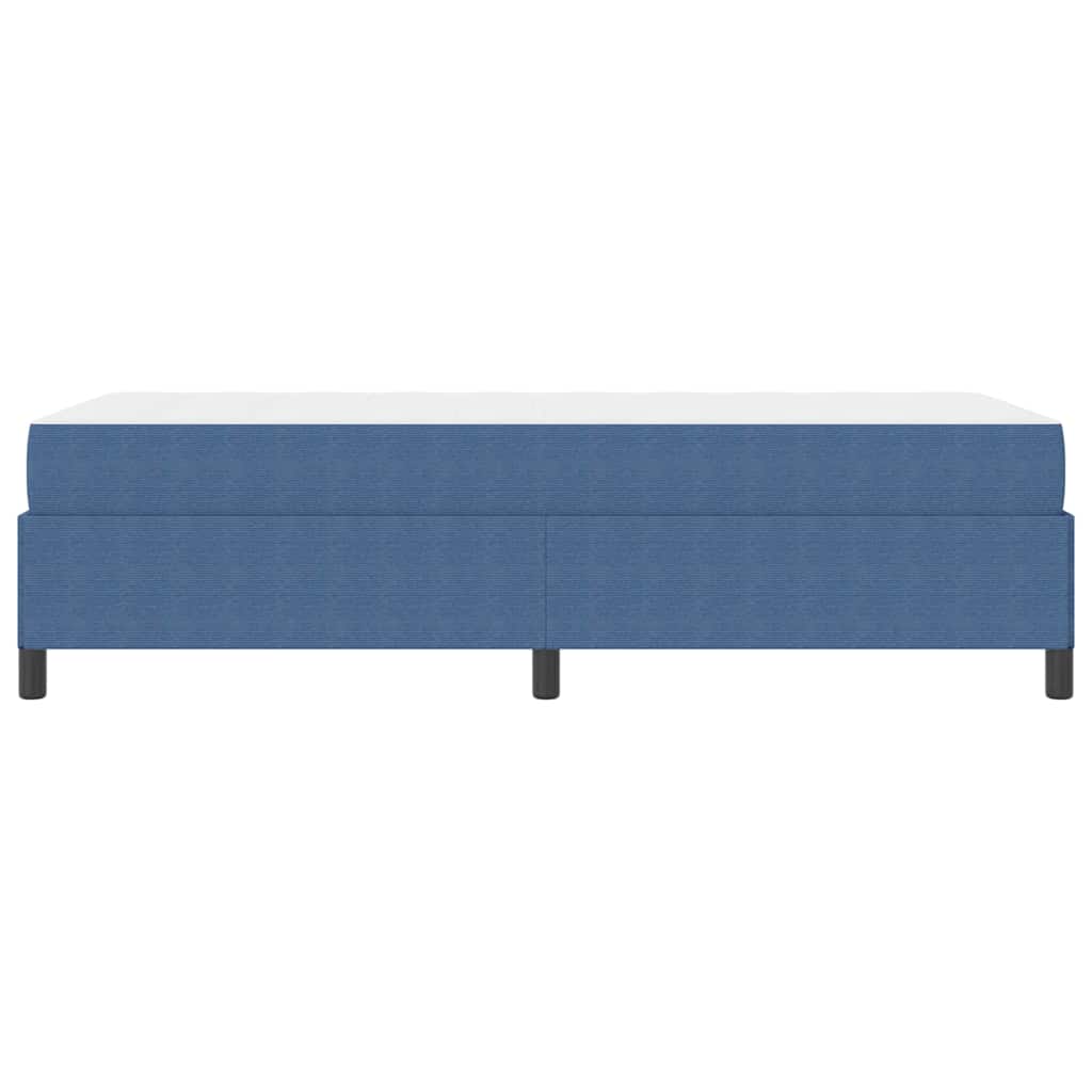 Cadre de lit avec matelas Bleu 90 x 200 cm tissu - XIOS