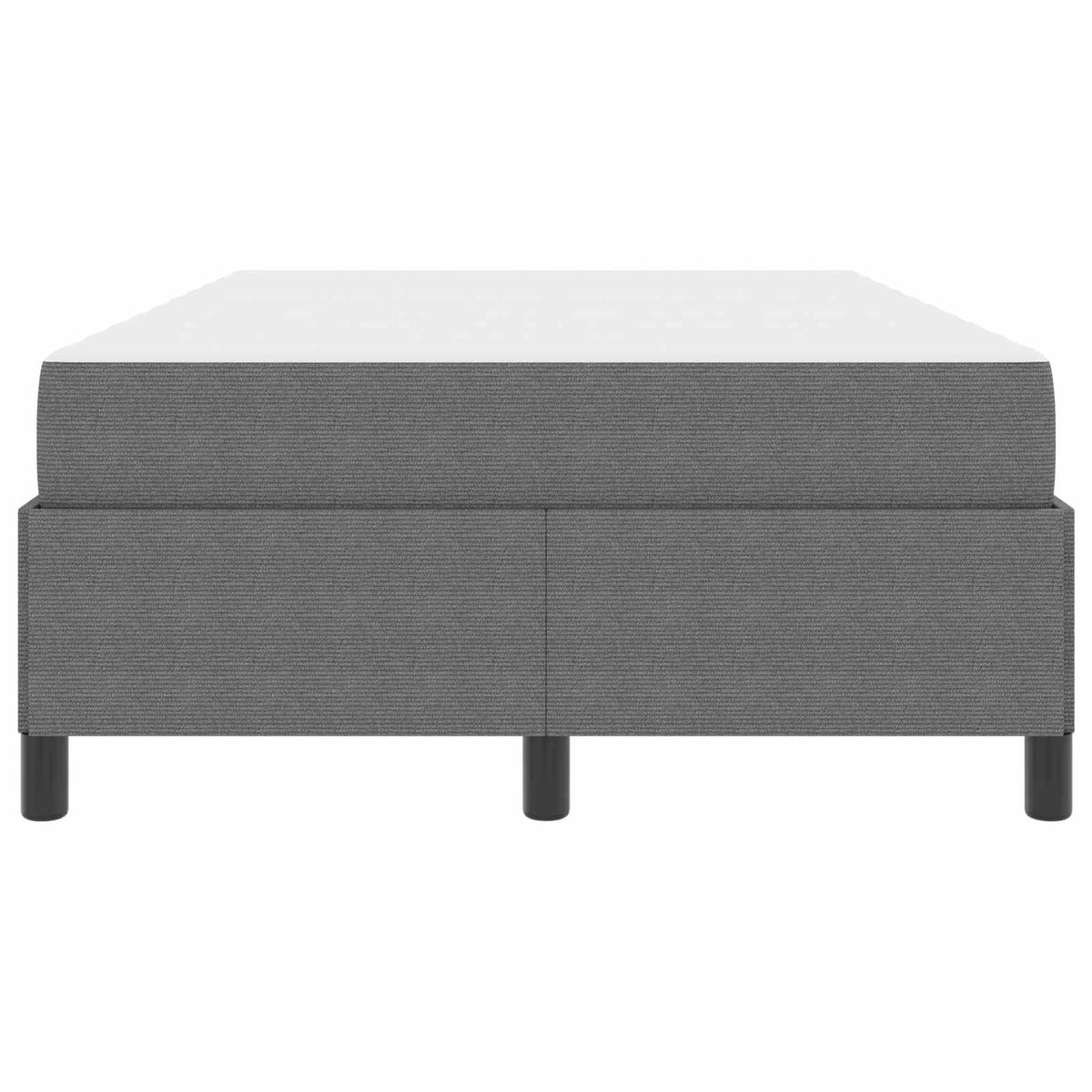 Cadre de lit avec matelas Gris clair 120 x 190 cm tissu