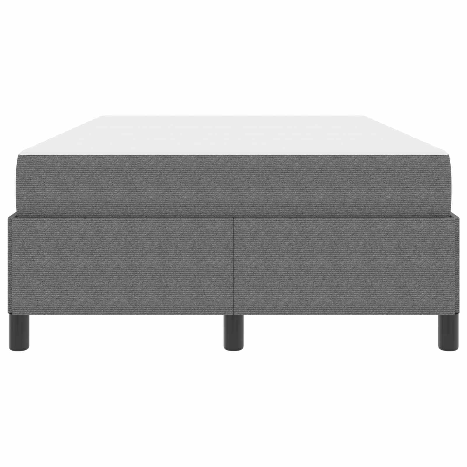 Cadre de lit avec matelas Gris clair 120 x 190 cm tissu - XIOS