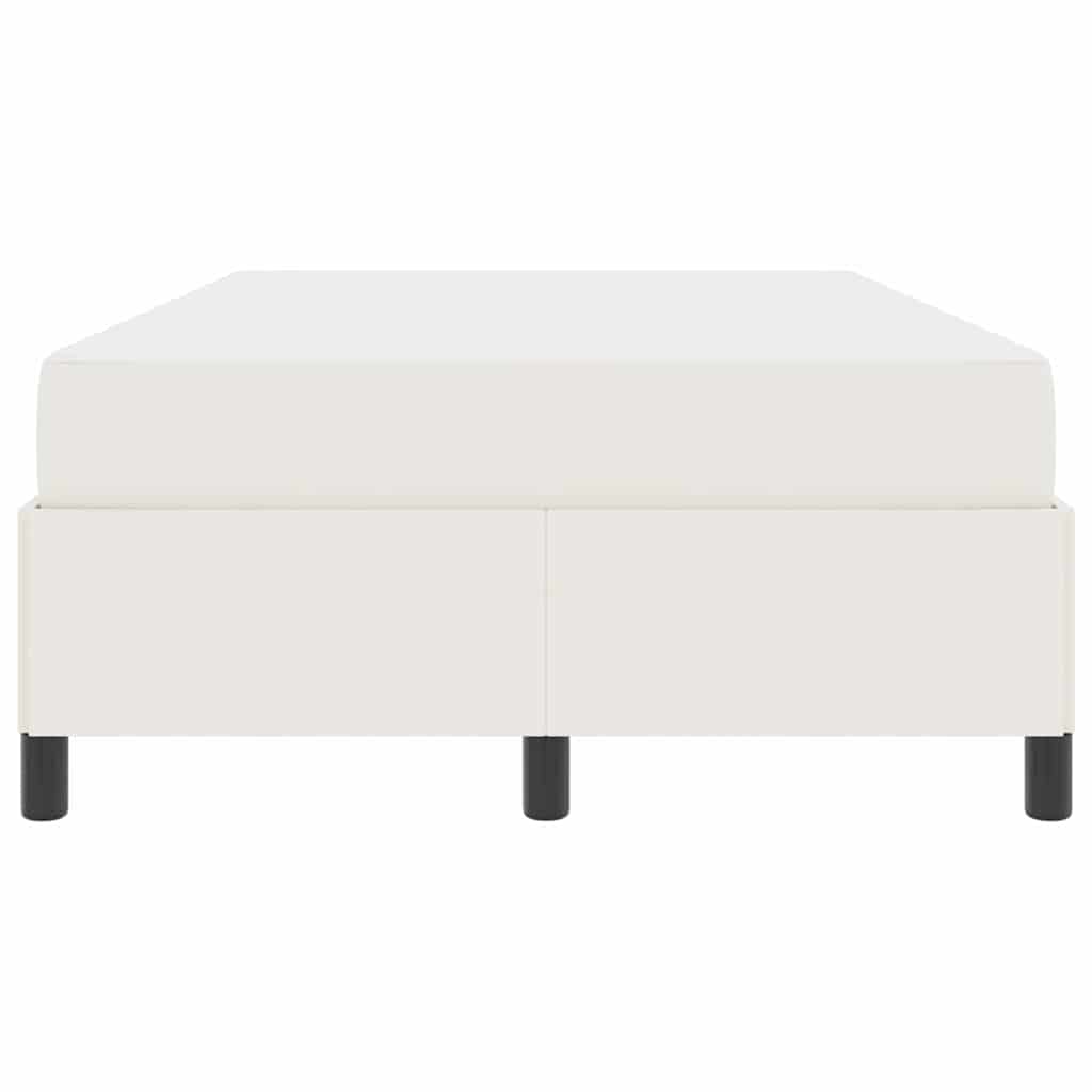 Cadre de lit avec matelas Crème 120 x 190 cm tissu - XIOS