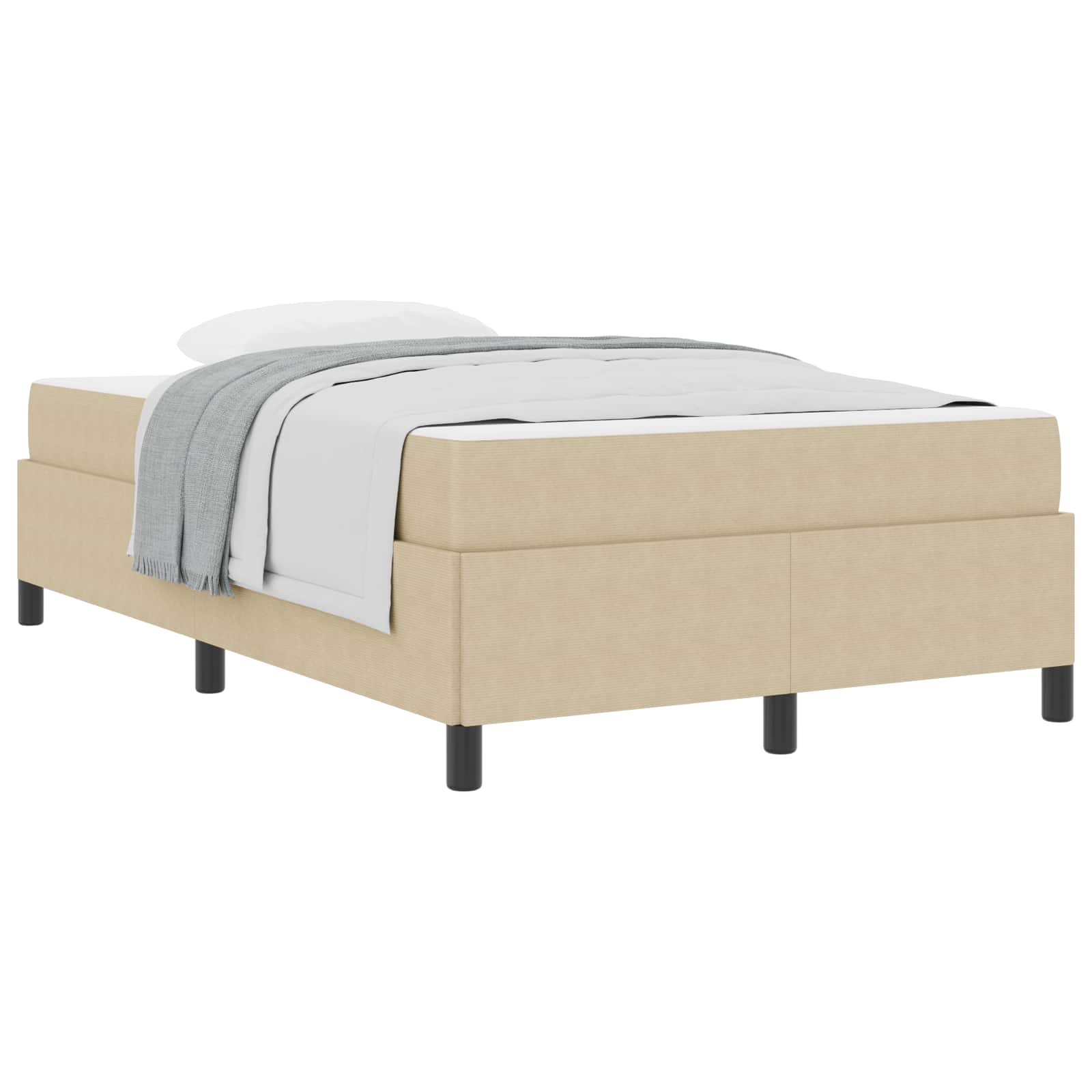 Cadre de lit avec matelas Gris Vert Clair 120 x 190 cm tissu - XIOS