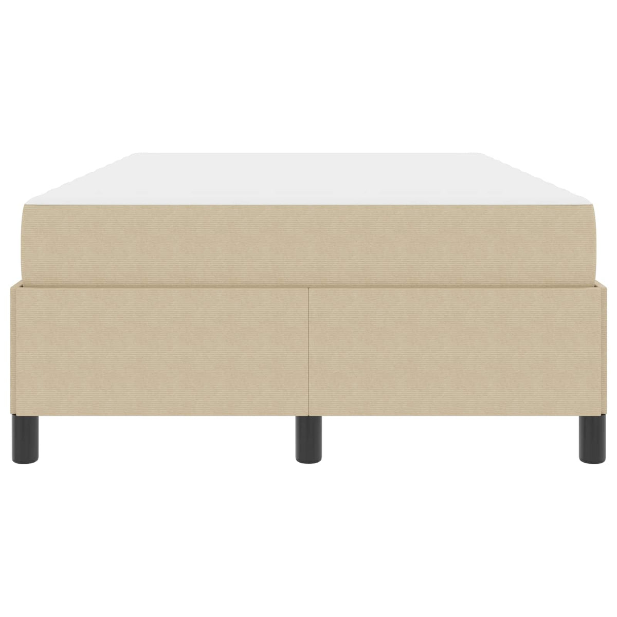 Cadre de lit avec matelas Gris Vert Clair 120 x 190 cm tissu