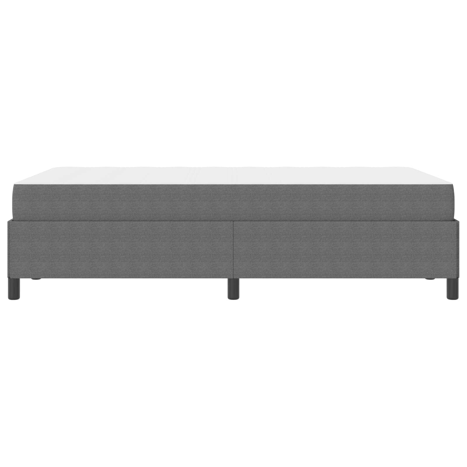 Cadre de lit avec matelas Gris clair 120 x 200 cm tissu - XIOS