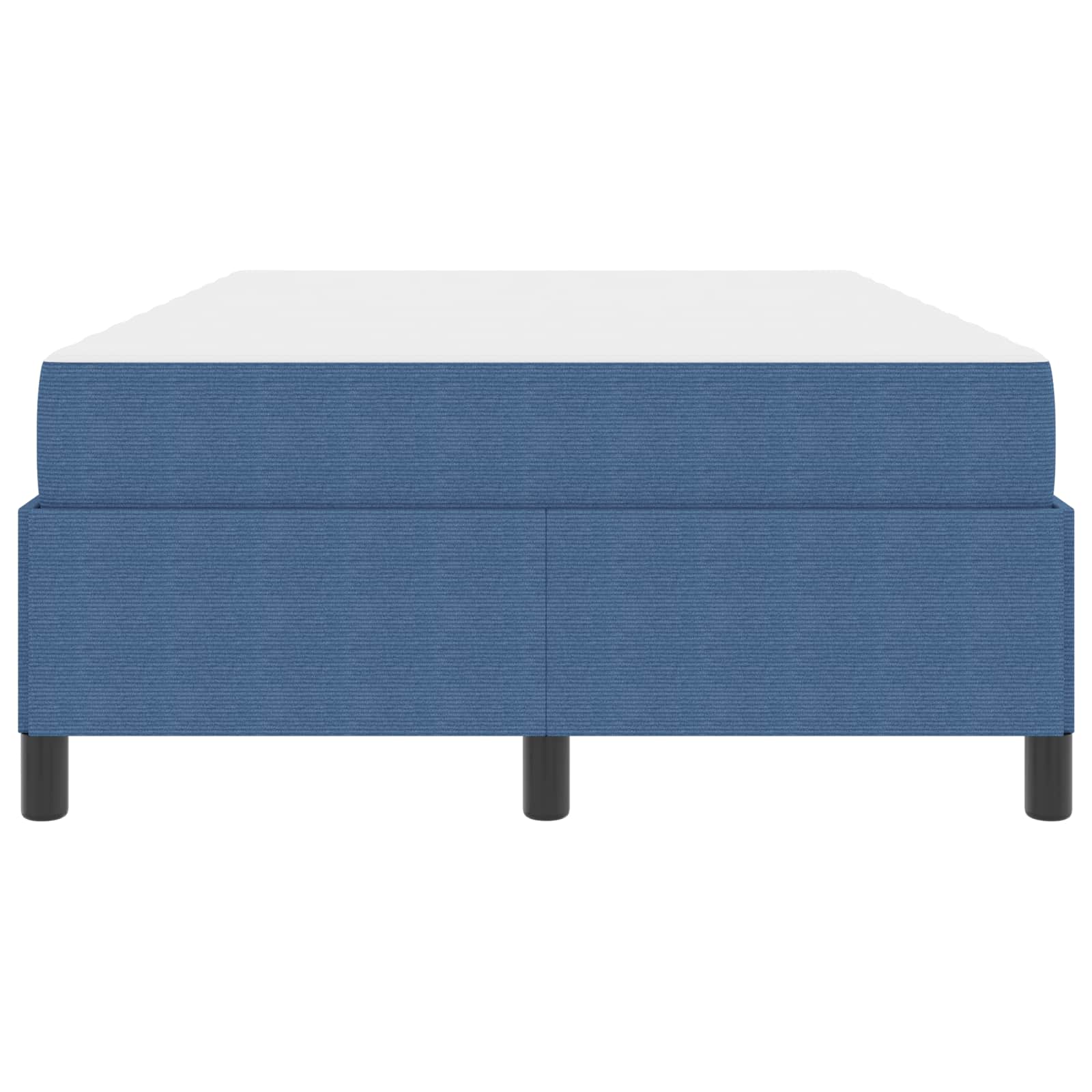 Cadre de lit avec matelas Bleu 120 x 200 cm tissu - XIOS