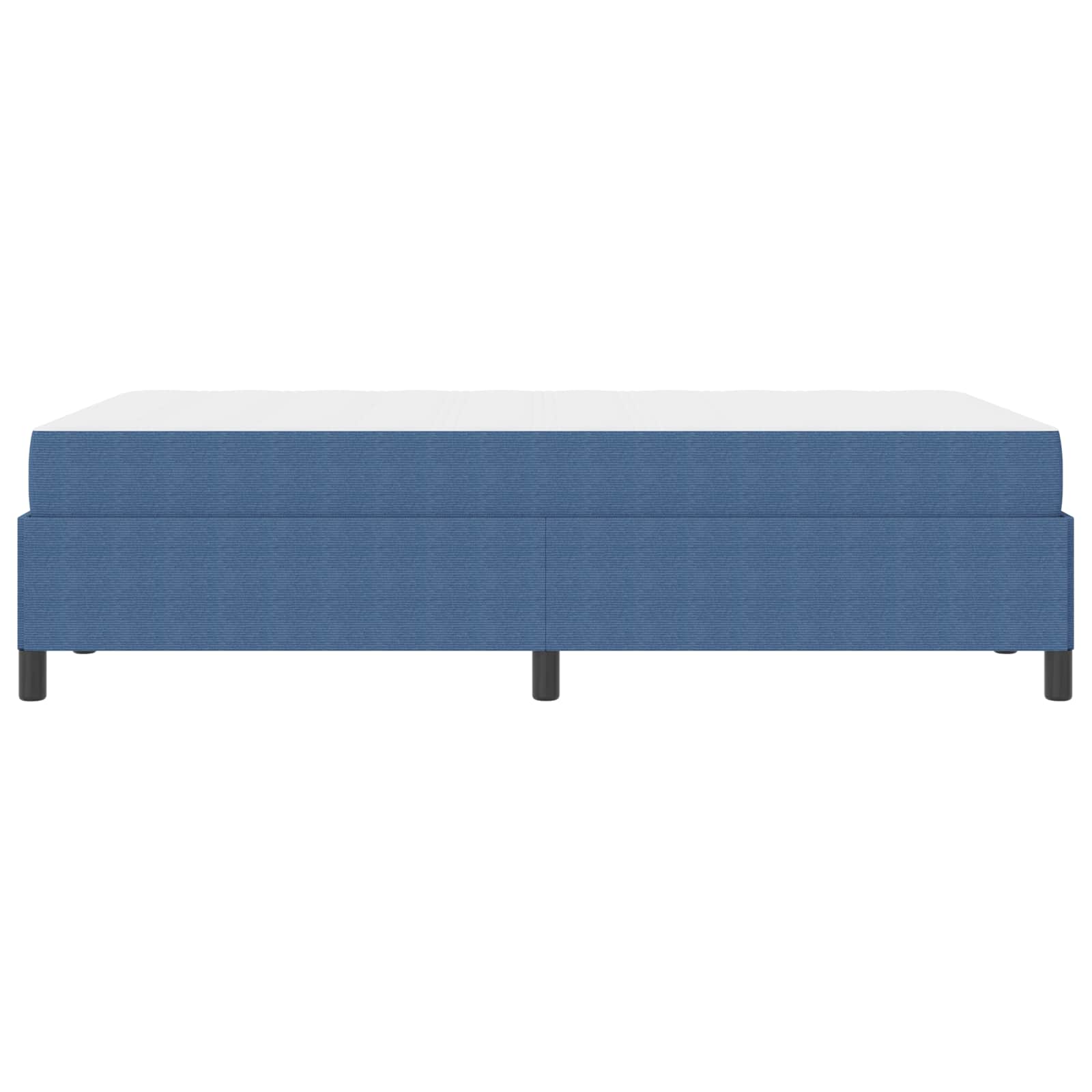 Cadre de lit avec matelas Bleu 120 x 200 cm tissu - XIOS