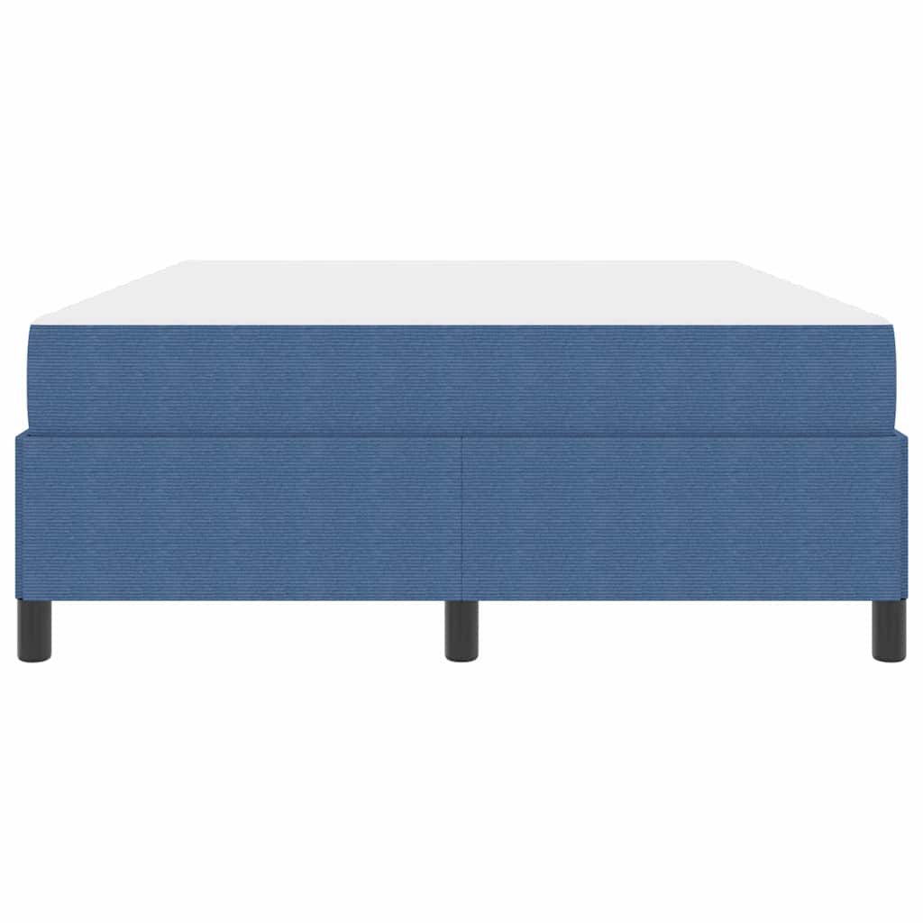 Cadre de lit avec matelas Bleu 140 x 200 cm tissu - XIOS