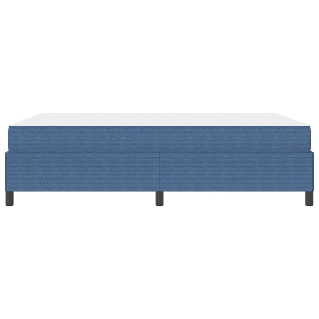 Cadre de lit avec matelas Bleu 140 x 200 cm tissu - XIOS
