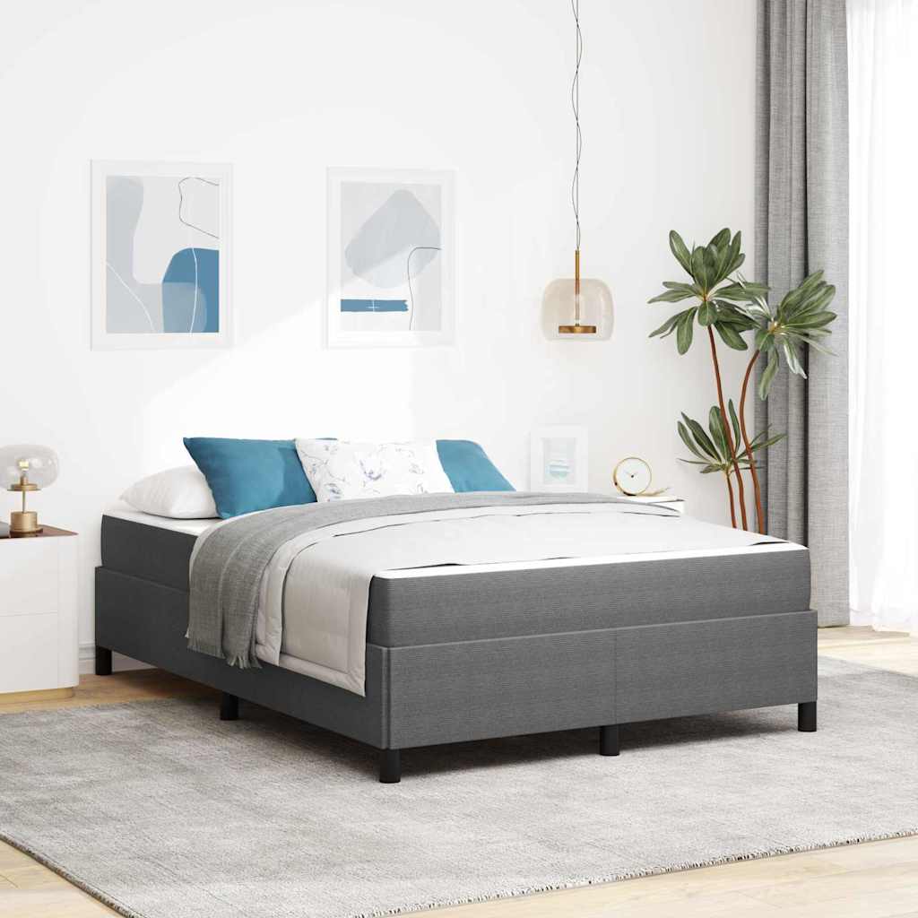 Cadre de lit avec matelas Gris clair 160 x 200 cm tissu - XIOS
