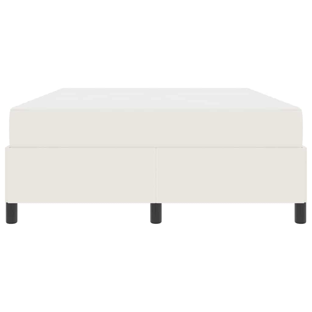 Cadre de lit avec matelas Crème 160 x 200 cm tissu - XIOS