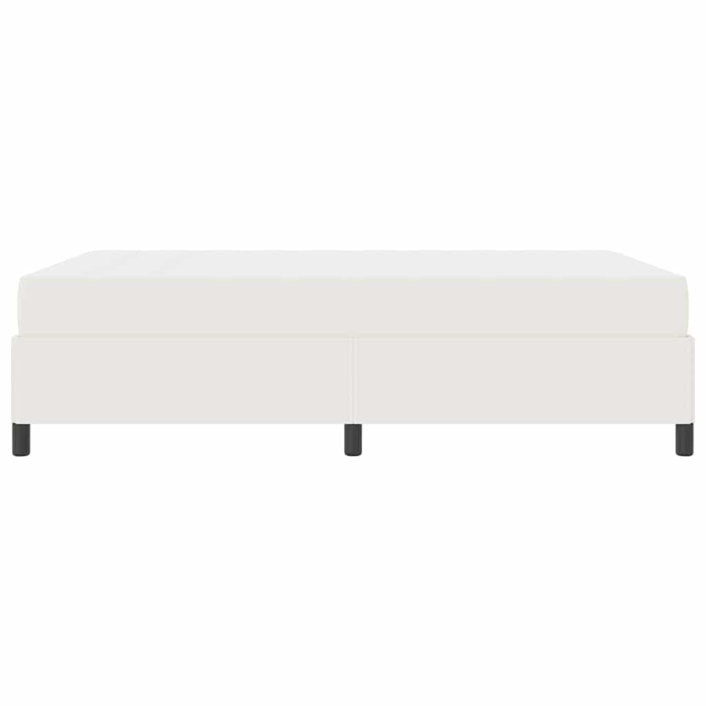 Cadre de lit avec matelas Crème 160 x 200 cm tissu - XIOS