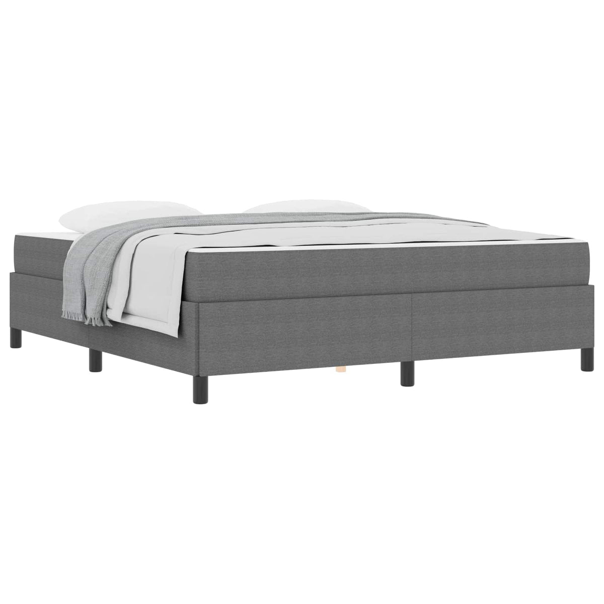 Cadre de lit avec matelas Gris clair 180 x 200 cm tissu - XIOS Store SNC