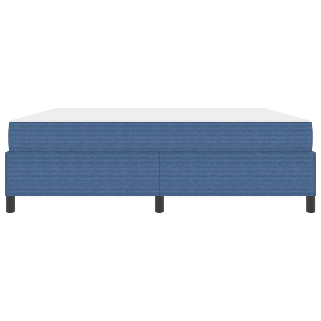 Cadre de lit avec matelas Bleu 180 x 200 cm tissu - XIOS