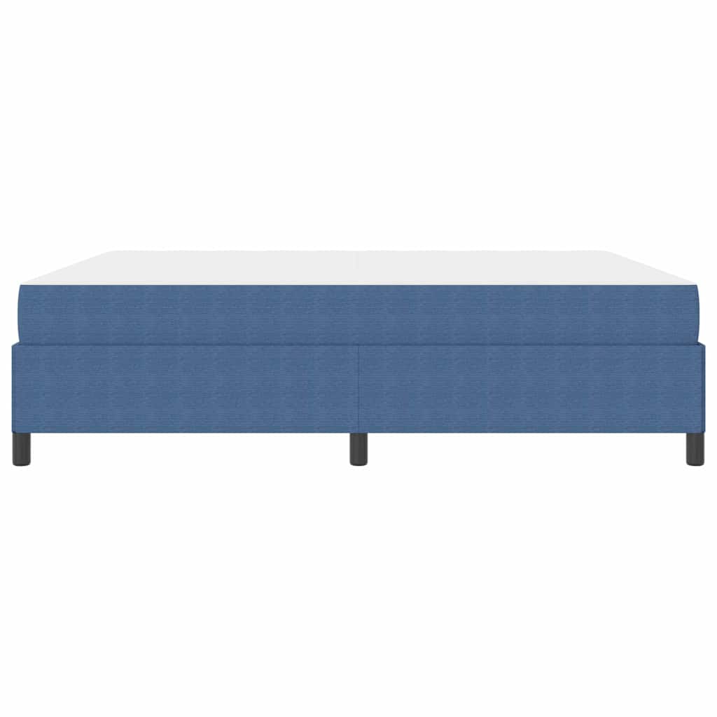 Cadre de lit avec matelas Bleu 180 x 200 cm tissu - XIOS