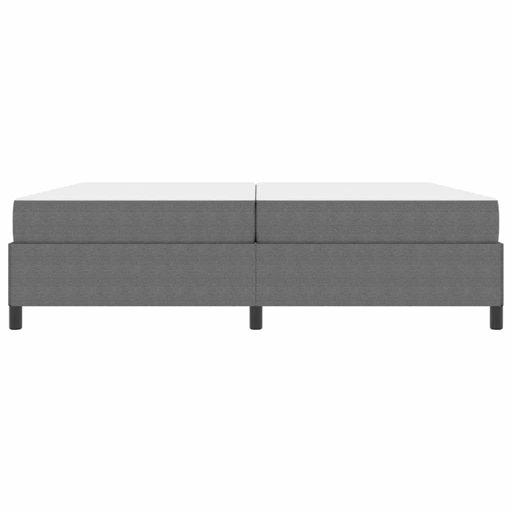 Cadre de lit avec matelas Gris clair 200 x 200 cm tissu - XIOS