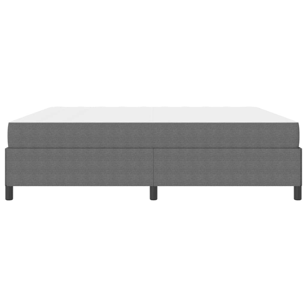 Cadre de lit avec matelas Gris clair 200 x 200 cm tissu - XIOS