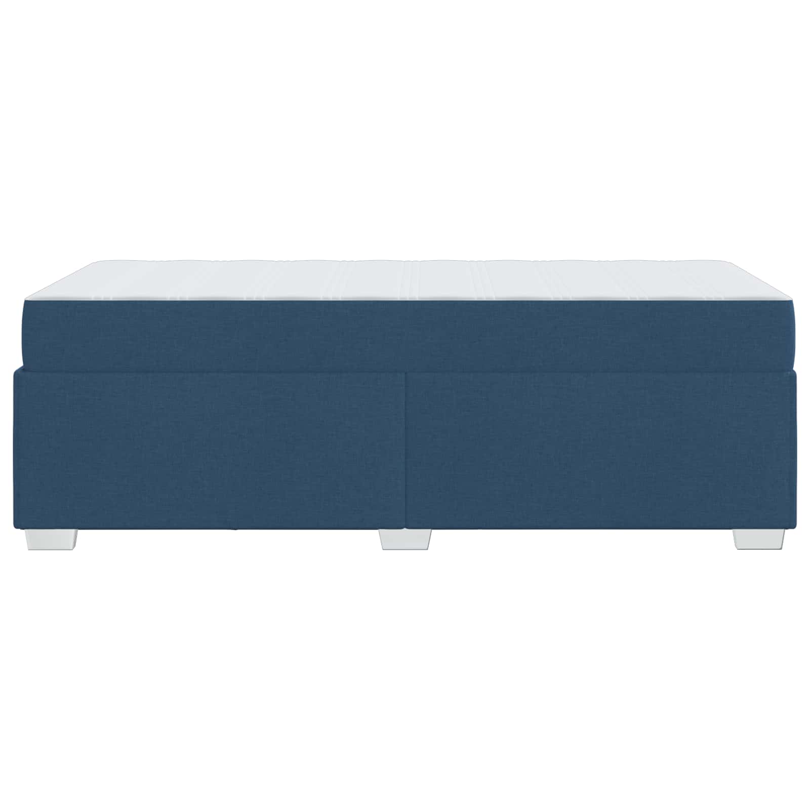 Cadre de lit avec matelas Bleu 80 x 200 cm tissu