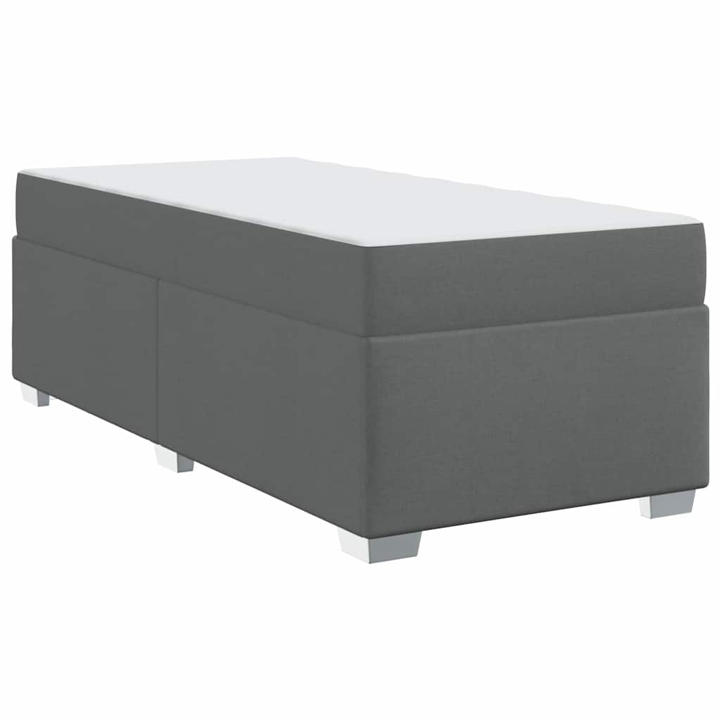 Cadre de lit Gris foncé 90 x 190 cm tissu - XIOS