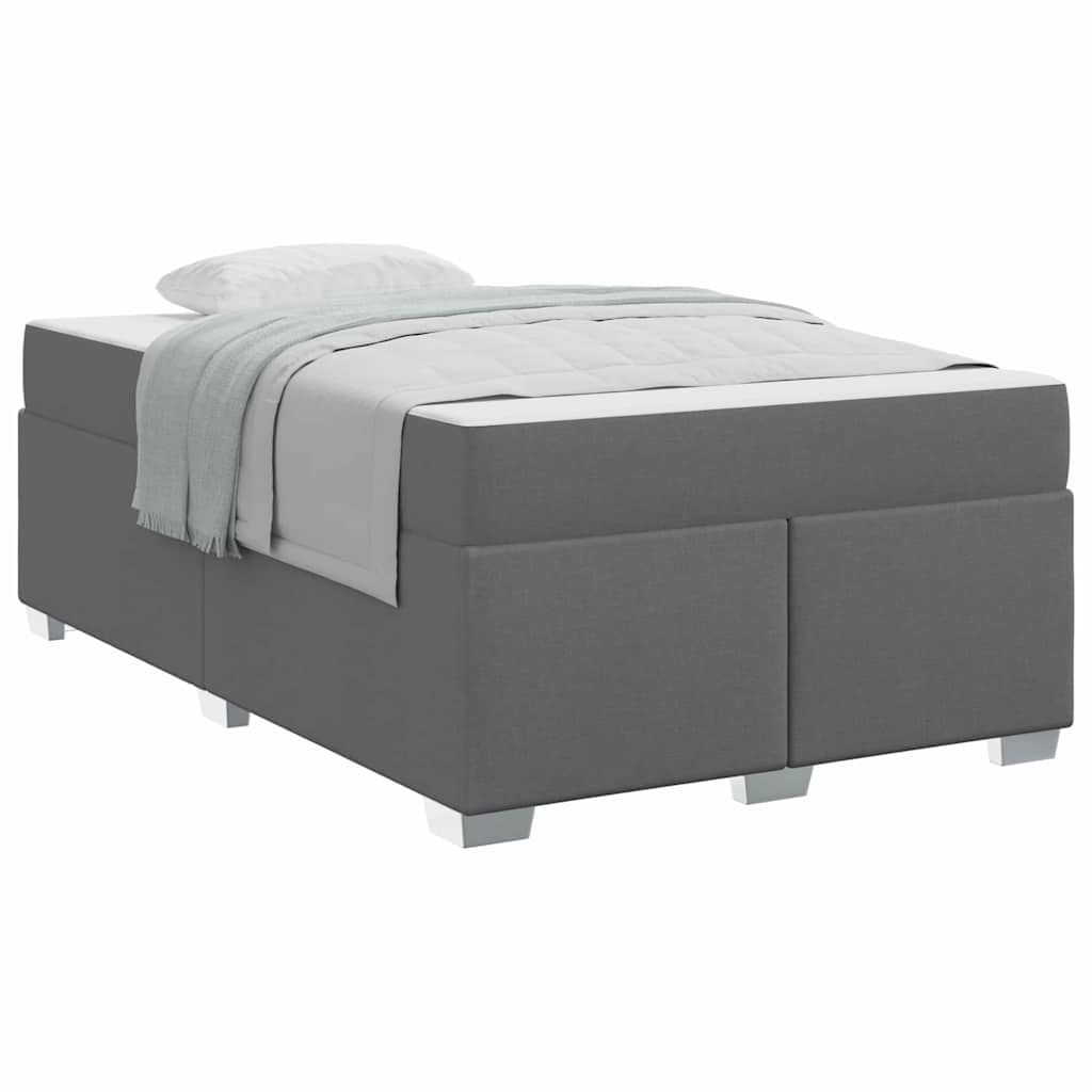 Cadre de lit Gris foncé 120 x 190 cm tissu - XIOS