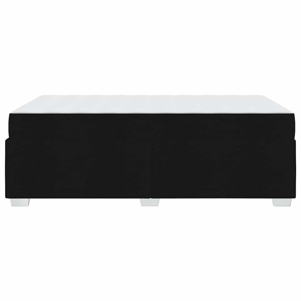 Cadre de lit avec matelas Noir 120 x 190 cm tissu - XIOS