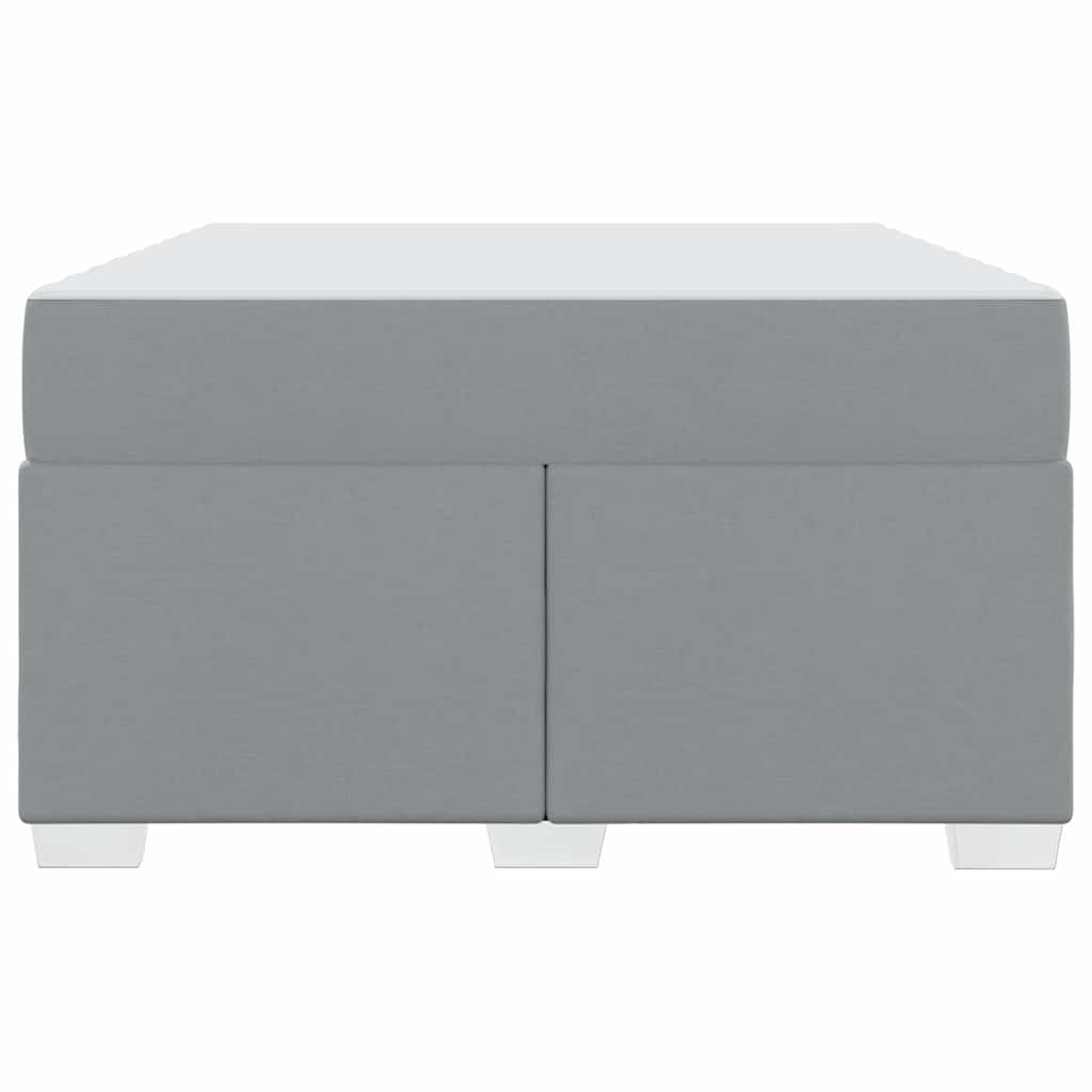 Cadre de lit avec matelas Gris clair 120 x 200 cm tissu - XIOS