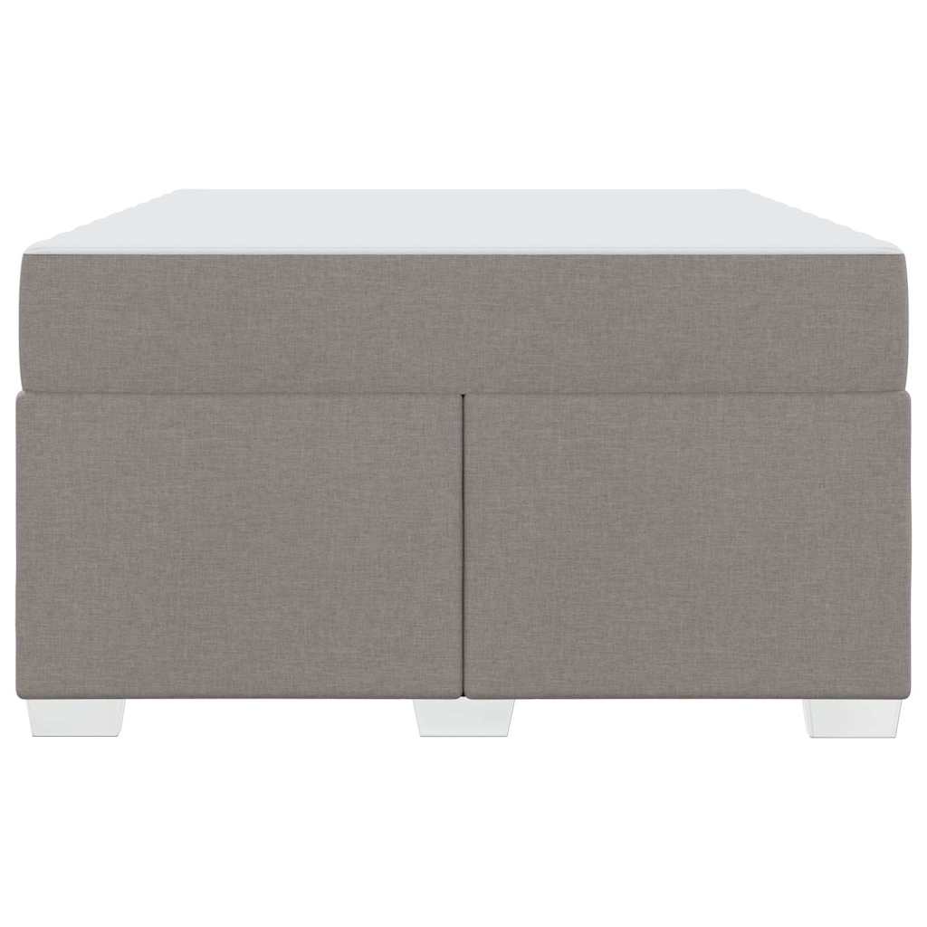 Cadre de lit avec matelas Taupe 120 x 200 cm tissu - XIOS