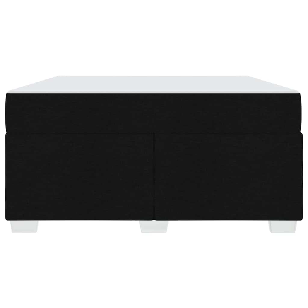 Cadre de lit avec matelas Noir 140 x 200 cm tissu - XIOS