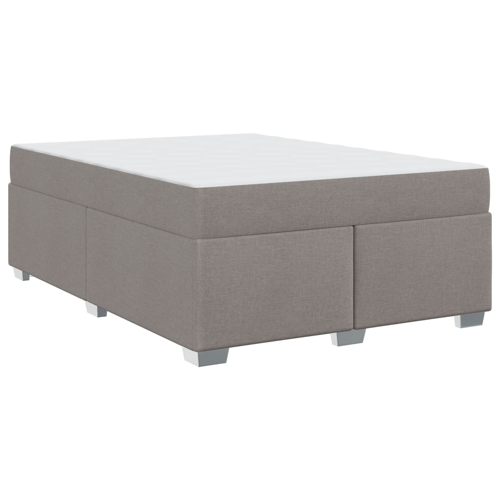 Cadre de lit avec matelas Taupe 140 x 200 cm tissu - XIOS