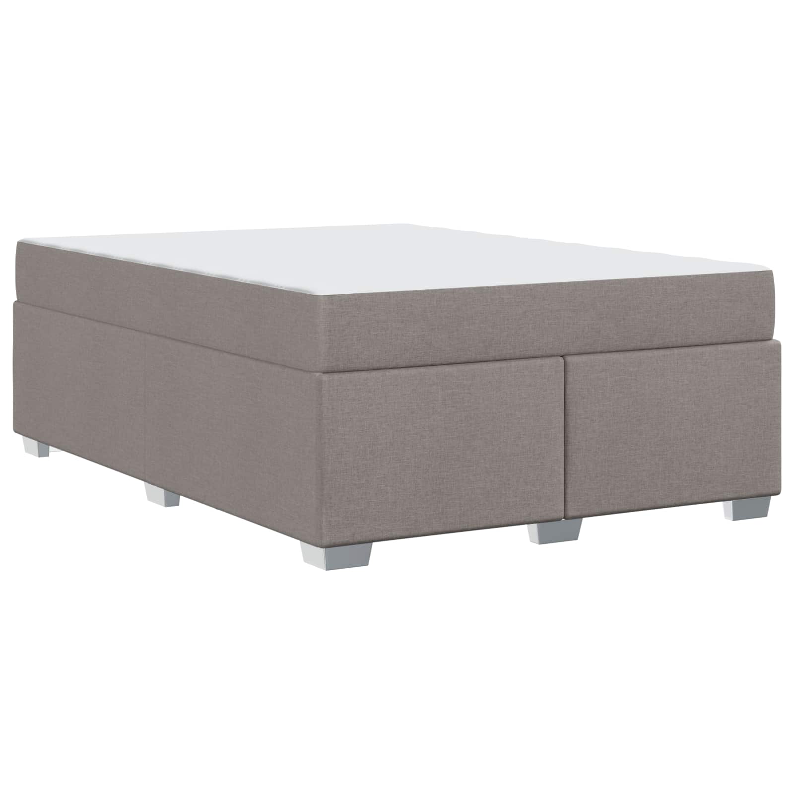 Cadre de lit avec matelas Taupe 140 x 200 cm tissu - XIOS