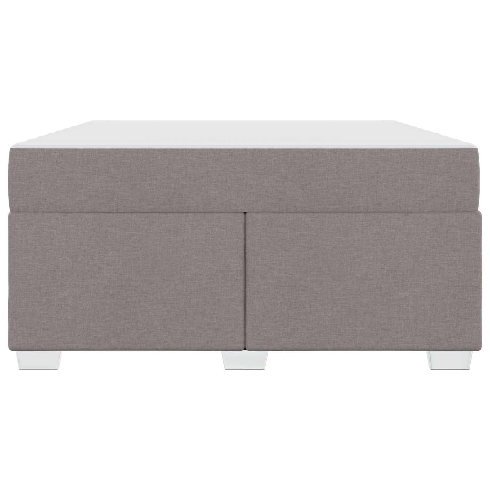 Cadre de lit avec matelas Taupe 140 x 200 cm tissu - XIOS