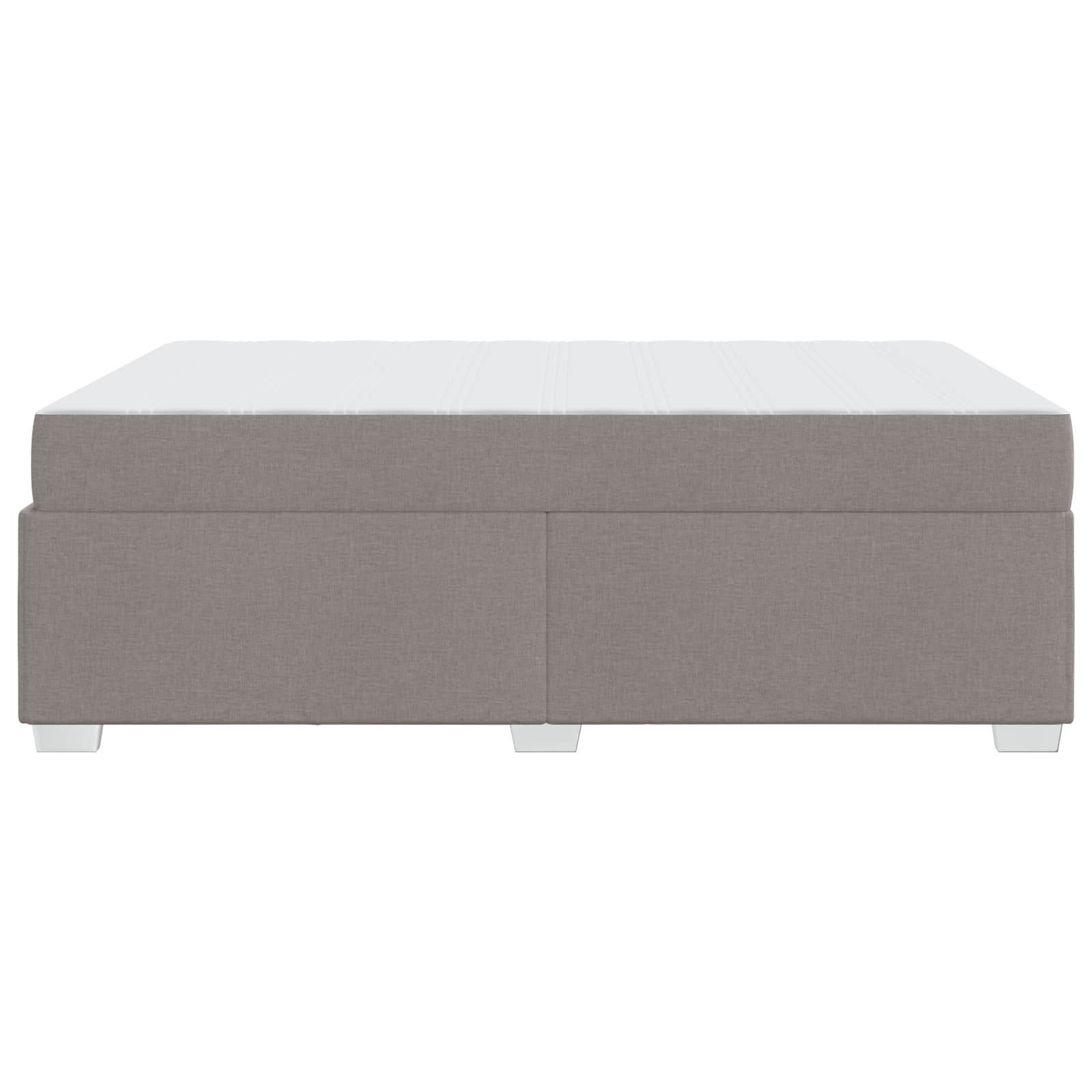 Cadre de lit avec matelas Taupe 140 x 200 cm tissu - XIOS