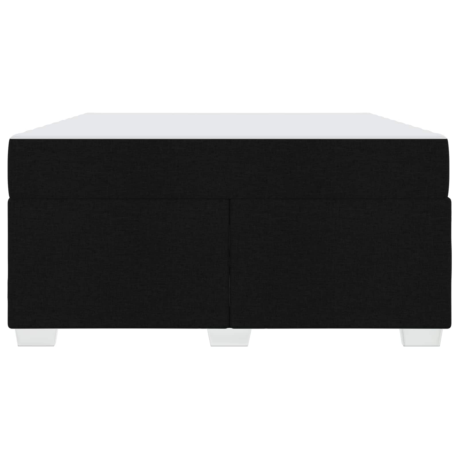 Cadre de lit avec matelas Noir 160 x 200 cm tissu - XIOS