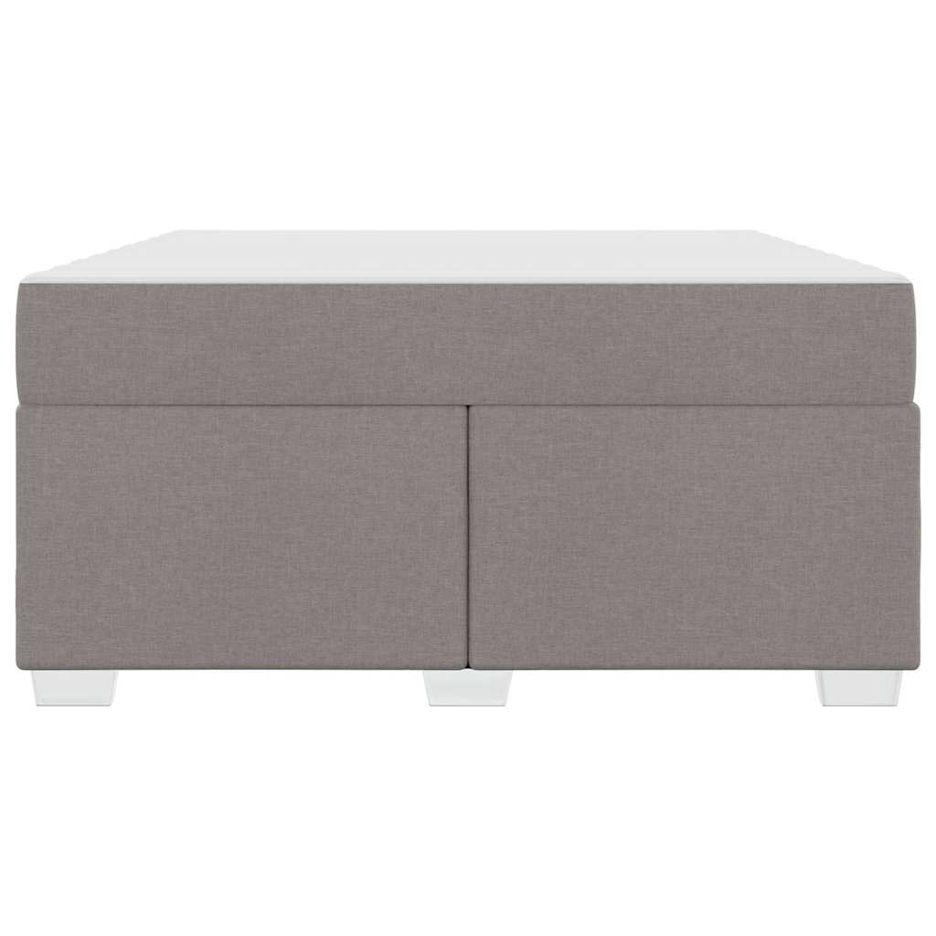 Cadre de lit avec matelas Taupe 160 x 200 cm tissu - XIOS