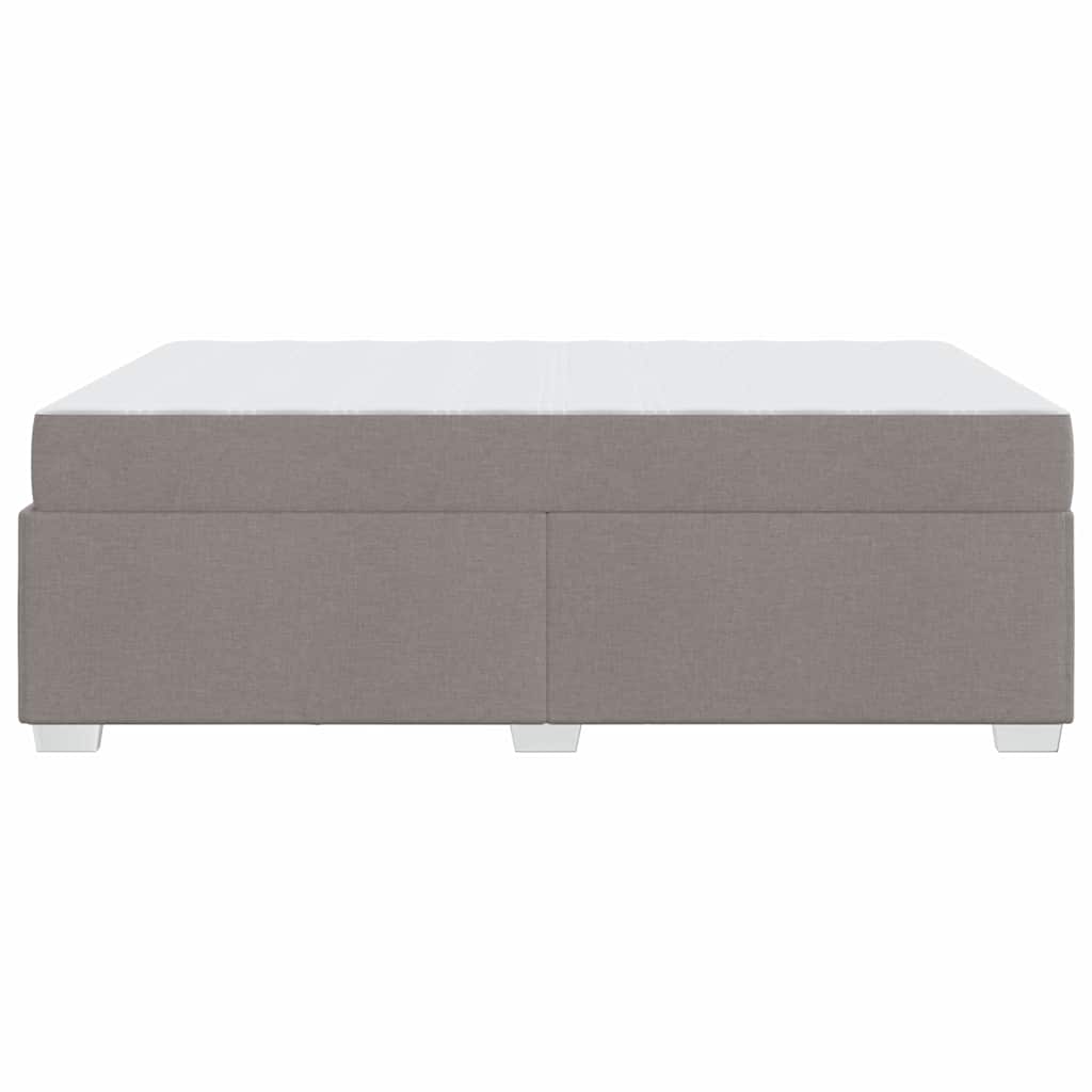 Cadre de lit avec matelas Taupe 160 x 200 cm tissu - XIOS