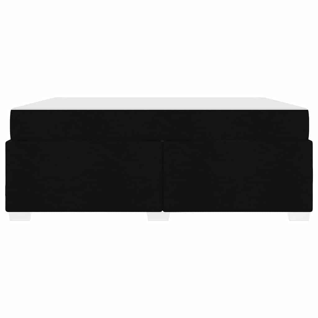 Cadre de lit avec matelas Noir 180 x 200 cm tissu - XIOS