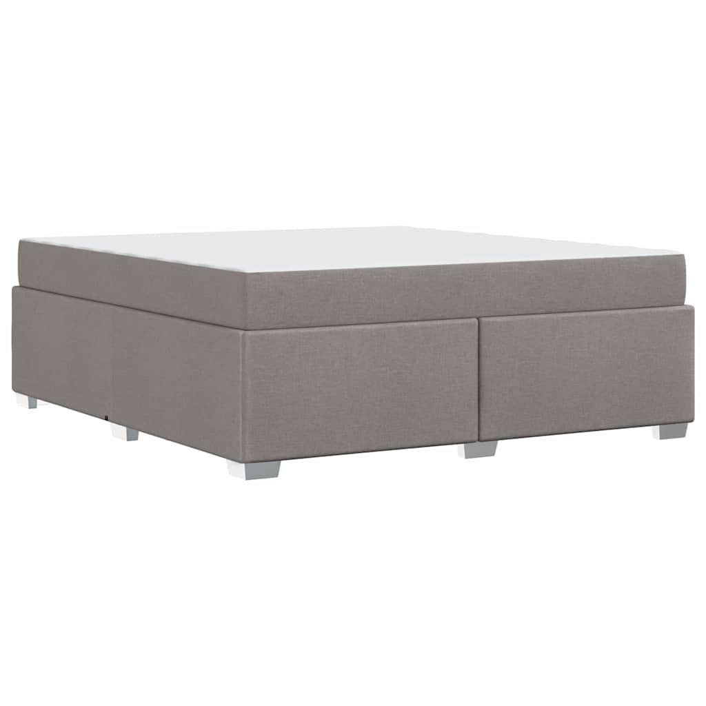 Cadre de lit avec matelas Taupe 180 x 200 cm tissu - XIOS