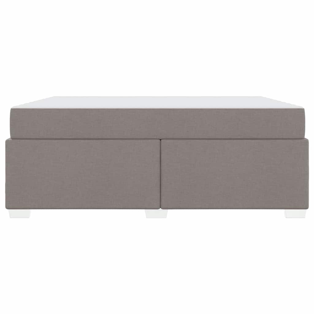 Cadre de lit avec matelas Taupe 180 x 200 cm tissu - XIOS