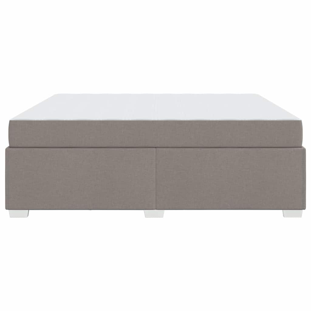 Cadre de lit avec matelas Taupe 180 x 200 cm tissu - XIOS