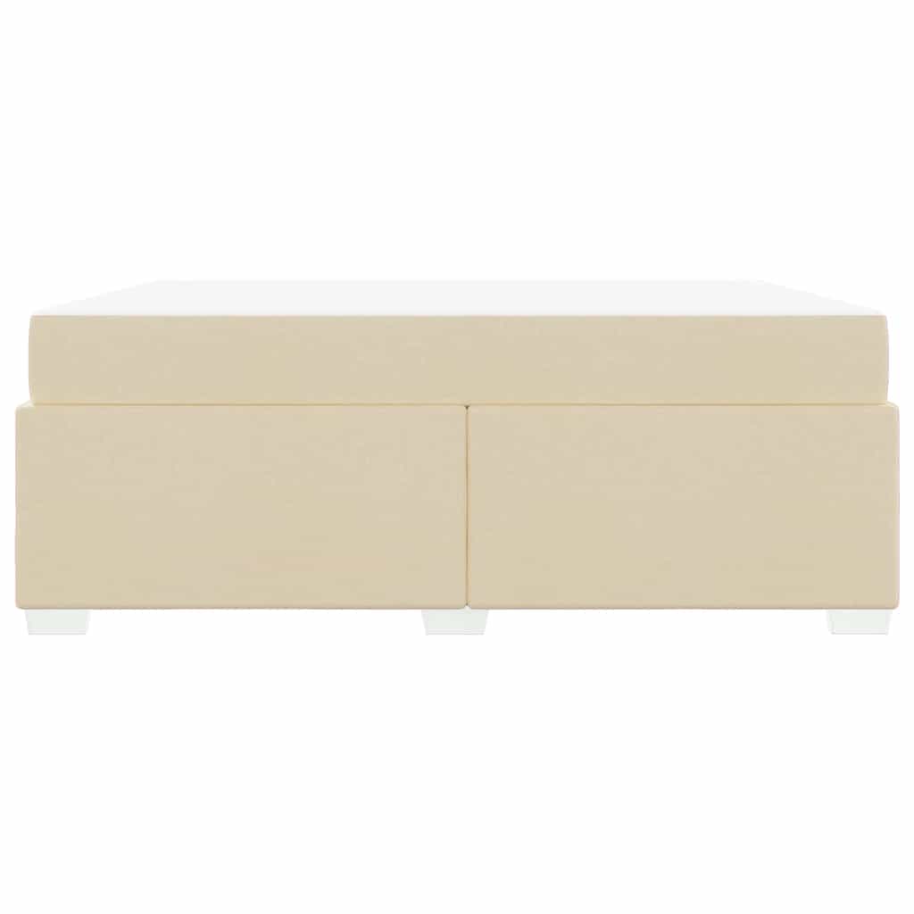 Cadre de lit avec matelas Crème 180 x 200 cm tissu - XIOS
