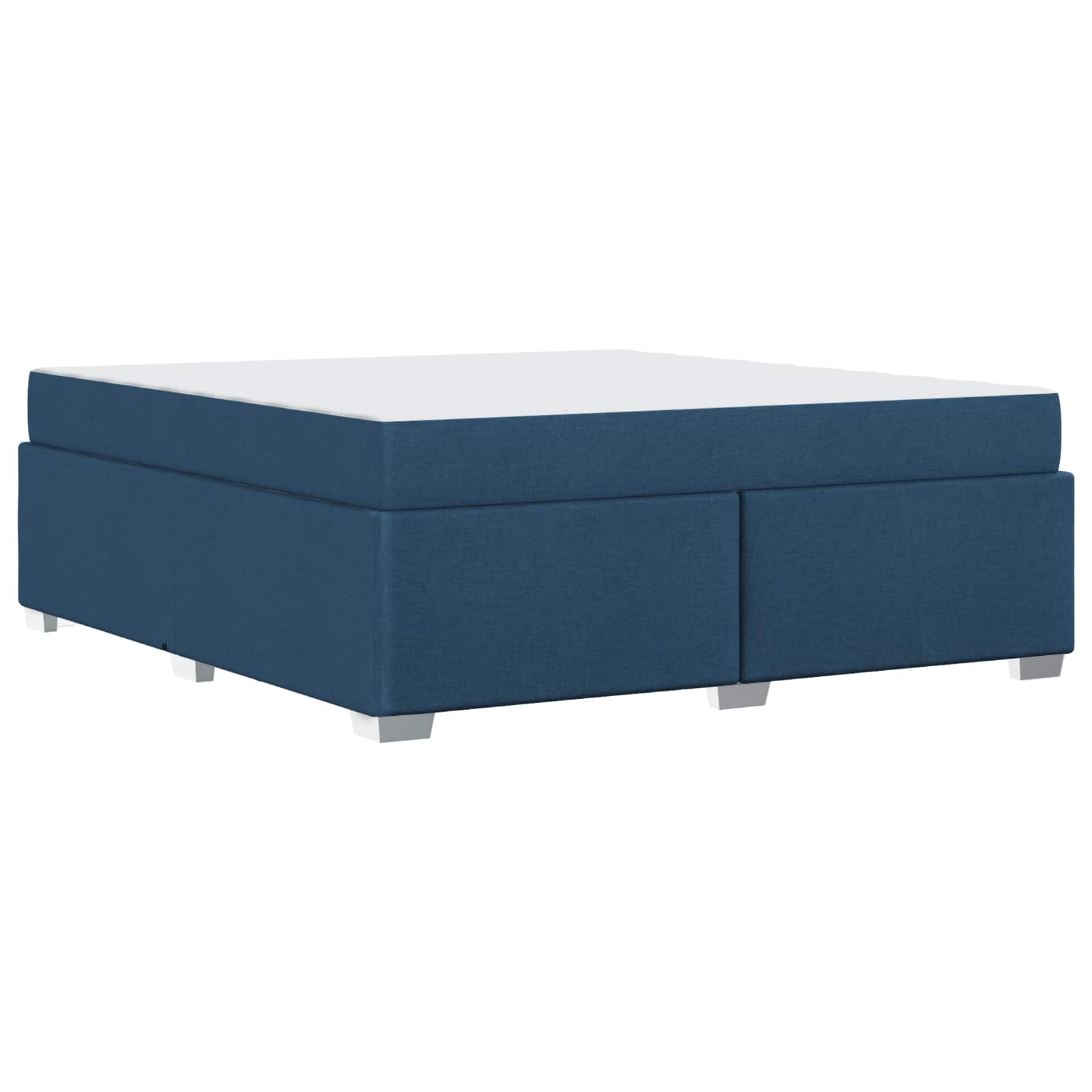 Cadre de lit avec matelas Bleu 180 x 200 cm tissu - XIOS