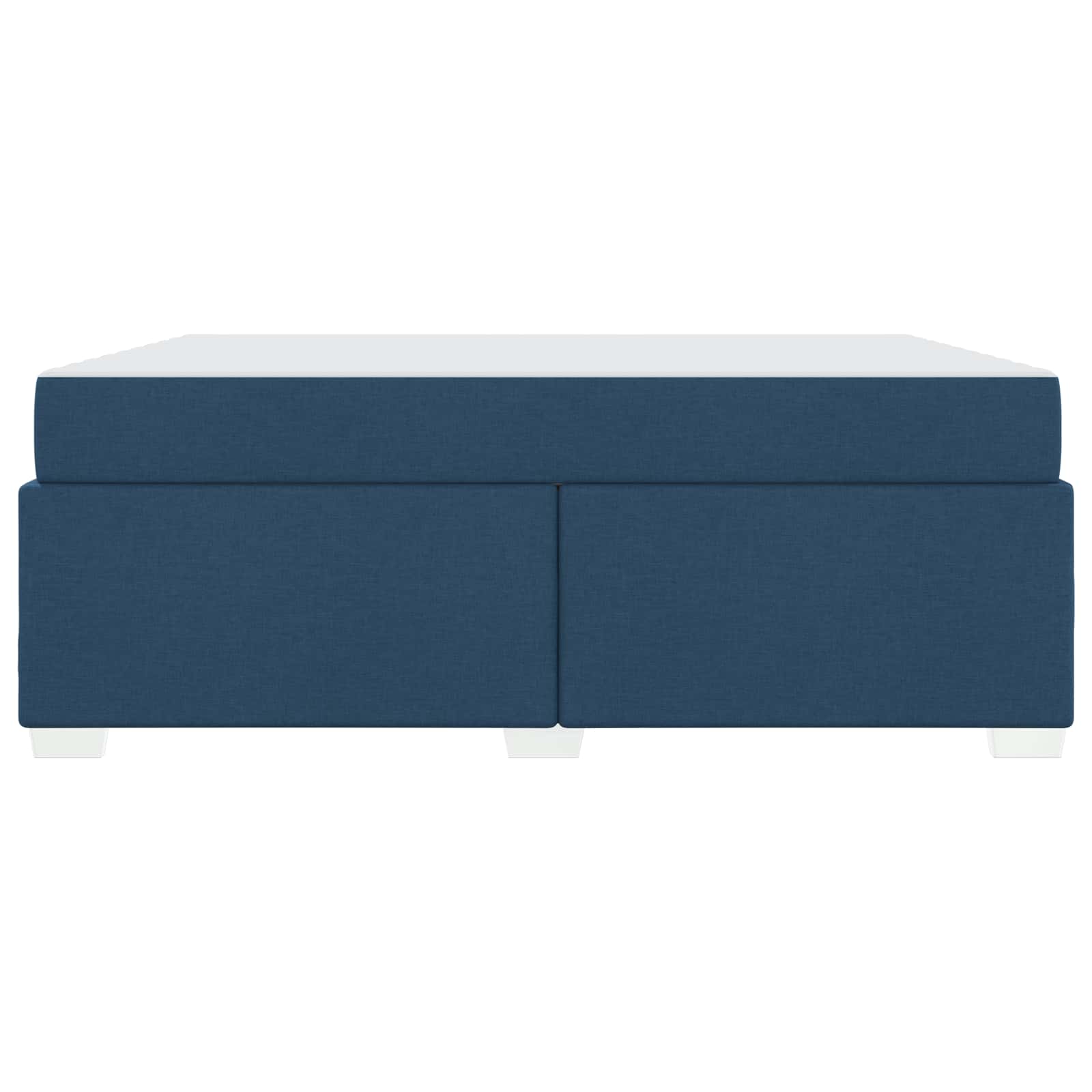 Cadre de lit avec matelas Bleu 180 x 200 cm tissu - XIOS