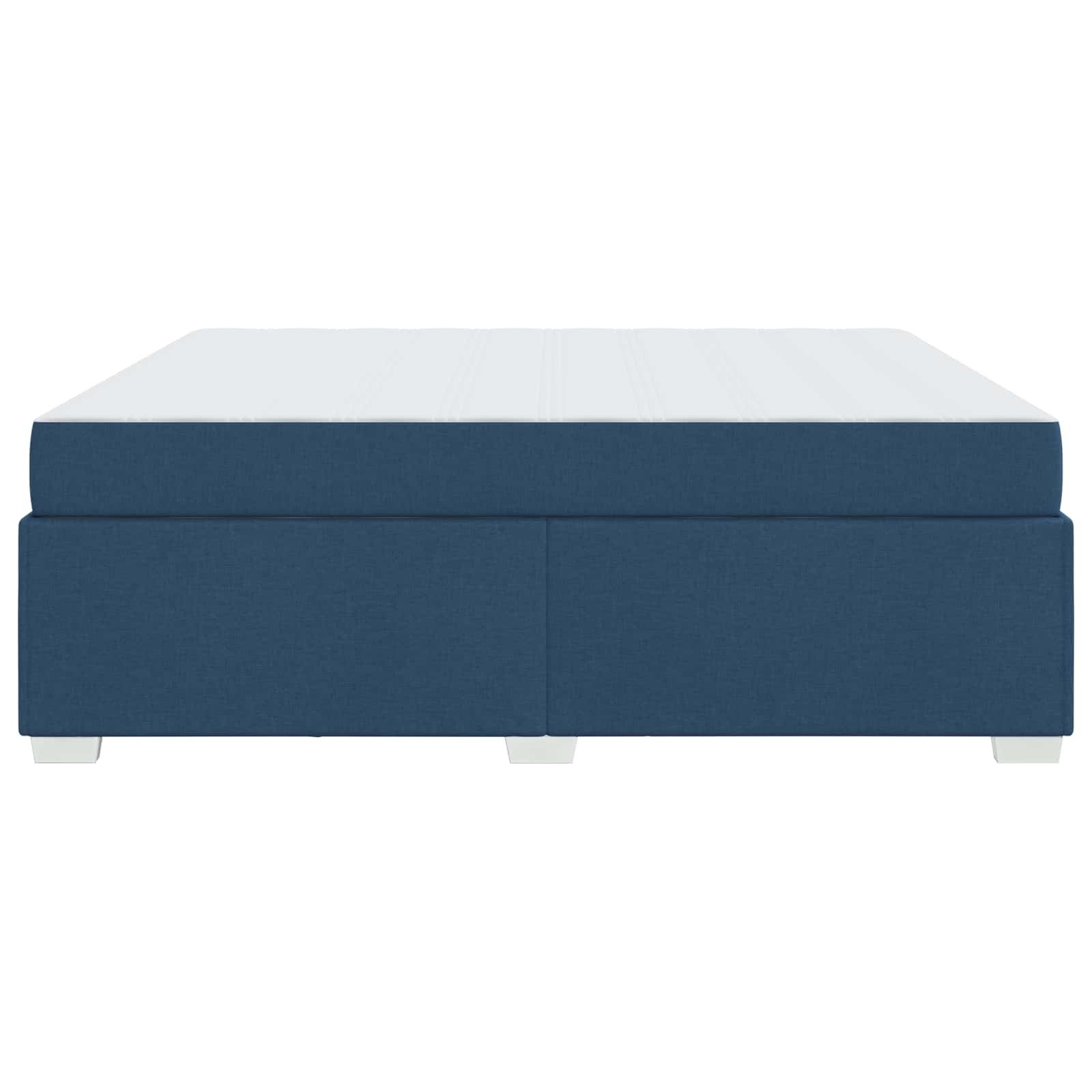 Cadre de lit avec matelas Bleu 180 x 200 cm tissu - XIOS