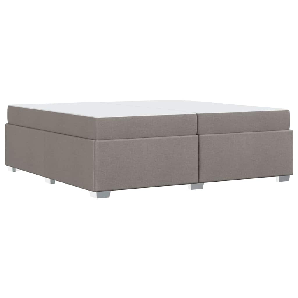 Cadre de lit Taupe 200 x 200 cm tissu
