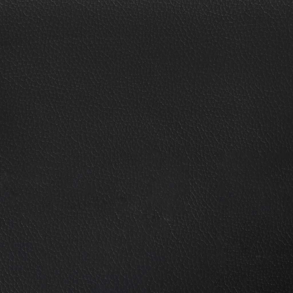 Cadre de lit avec matelas Noir 90 x 200 cm tissu - XIOS