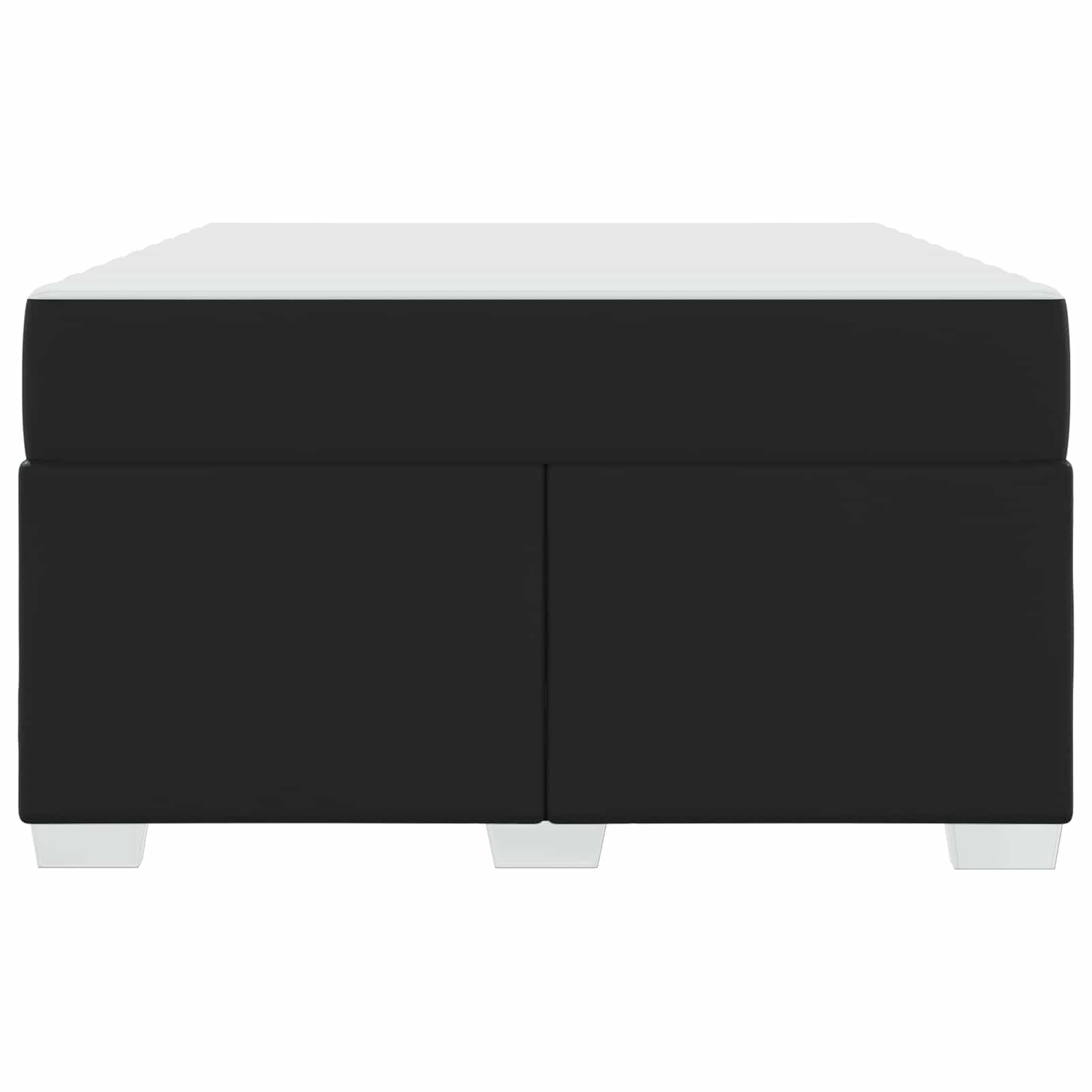 Cadre de lit avec matelas Noir 120 x 200 cm tissu - XIOS