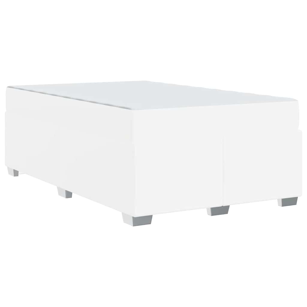 Cadre de lit avec matelas Blanc 120 x 200 cm tissu - XIOS