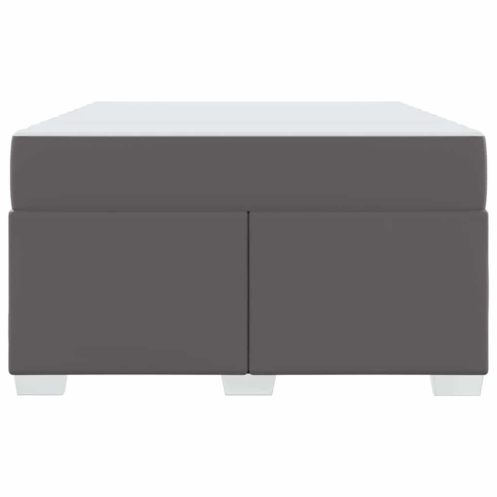 Cadre de lit avec matelas Gris 120 x 200 cm tissu - XIOS