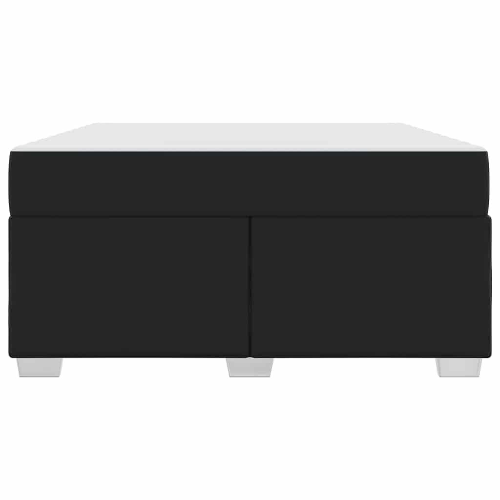 Cadre de lit avec matelas Noir 140 x 200 cm tissu - XIOS